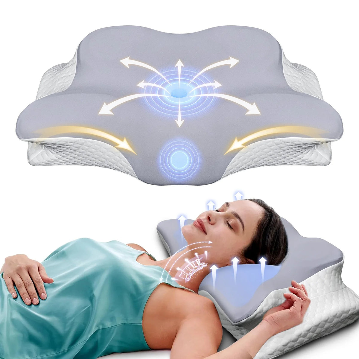 Ergonomic Memory Foam Pillow